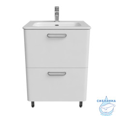 Тумба Iddis Brick 60 белый глянец с раковиной 60 BRI60WFi95