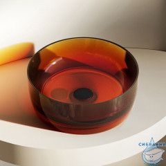 Раковина на столешницу 40 см ABBER Kristall AT2804Opal