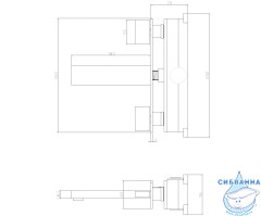 Смеситель для раковины встраиваемый ABBER Daheim AF82122 (хром)