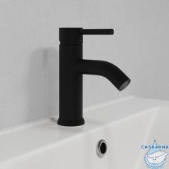 Смеситель для умывальника, черный матовый, Kaya, IDDIS, KAYBL00i01