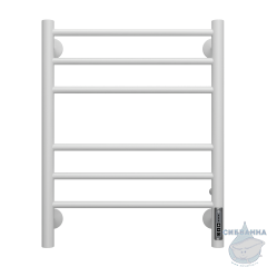 Полотенцесушитель электрический Terminus Аврора П6 45х60 белый матовый (с возможностью скрытого подключения, подключение справа)