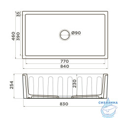 Кухонная мойка Omoikiri Mikura 83--SI silver
