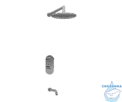 A15030  Встраиваемый комплект для ванны с изливом и верхней душевой насадкой A15030 T