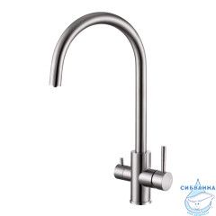 Смеситель для кухни Oliveeka OL-458022-BN (никель)