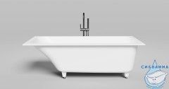 Ванна из искусственного камня Salini Orlando Kit 170x75 (материал sapirit, белый глянцевый)