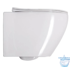 Инсталляция TONI ARTI TA-01 с кнопкой смыва TA-0044 в комплекте с безободковым унитазом Russi c сиденьем Soft close (микролифт)