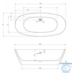 Акриловая ванна Abber 180х84 AB9205