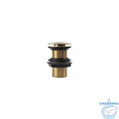 Выпуск для умывальника без перелива, матовое золото, Slide, IDDIS, SLIMG10i88