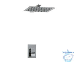 Встраиваемый комплект для душа с верхней душевой насадкой A12118
