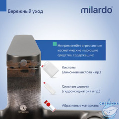 Смеситель для ванны Milardo Лип LEAGM00M10 (графит)