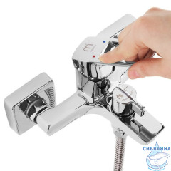 Смеситель для ванны Milardo Atlantic ATLSBC0M02 с душевым гарнитуром (хром)