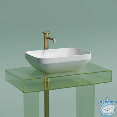  Раковина на столешницу 50 см Ceramicanova Element CN6055MW (белый матовый)