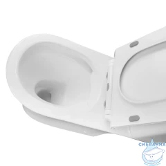 Унитаз напольный безободковый Azario Fretta Round с бачком и сиденьем Soft Close (микролифт) AZ-7121