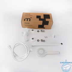 Смеситель для ванны с длинными изливом, белый матовый, Rora, Milardo, RORWT00M10