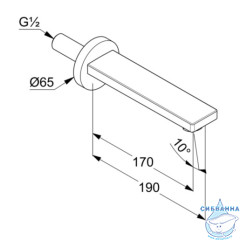 Излив для ванны Kludi Zenta 4860005 (хром)