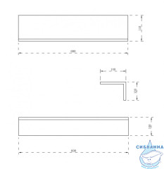  Полочка ABBER Stein AS1654