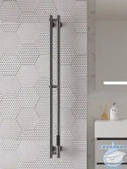 Полотенцесушитель электрический Raglo R350 11х118 (с возможностью скрытого подключения, подключение справа) (графит)