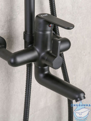 Душевая система Frap F2417-6 250 1 режим (черный)