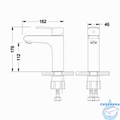 Комплект смесителей Lemark Point LM0380C  (хром)