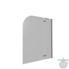 Шторка для ванны Bas Screen  2Н-100-C-CH профиль хром, стекло прозрачное