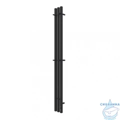 Полотенцесушитель электрический Terminus Tres 15х160 квадратная (с возможностью скрытого подключения) (черный муар)