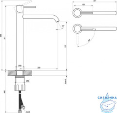 Смеситель для раковины Ravak Espirit X070404 (хром)