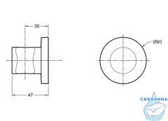 Держатель душа настенный Jacob Delafon Modulo 8466D-CP