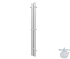 Полотенцесушитель электрический Terminus Tres 15х160 квадратная (с возможностью скрытого подключения) (белый матовый)