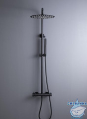 Душевая система Allen Brau Fantasy 300 1 режим 265494 (черный матовый)