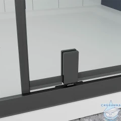 Душевое ограждение Veconi Оттимо 100x70 профиль брашированное золото, стекло прозрачное OP20GR-SP-10070-01-C9 (без поддона)