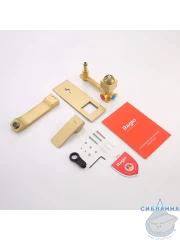 Смеситель для раковины встраиваемый Raglo R01.11.03 (сатин золотой)