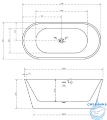 Акриловая ванна Abber 150x75 AB9320-1.5