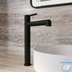 Смеситель для раковины Iddis Aiger AIGBL01i01 (черный матовый)