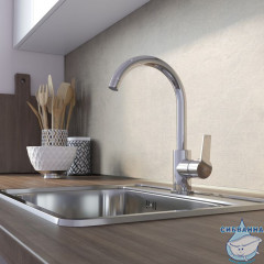 Смеситель для кухни, глянцевый хром, Meal, Milardo, M01SBJ0M05