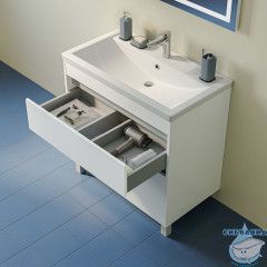 Тумба с умывальником, напольная, 80 см, белый, Zodiac X, IDDIS, ZDX80WFi95K подходит умыв. 4078000i28