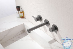 Смеситель для раковины встраиваемый Abber Emotion AF88121NG (никель)