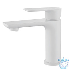 Смеситель для раковины Abber Weiss Insel AF8010FW (белый матовый)