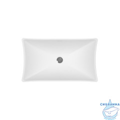 Умывальник WHITECROSS Coral 60x34,5 (белый мат) иск. камень
