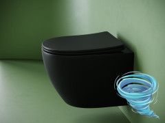 Унитаз подвесной безободковый Ceramicanova Uno Rimless CN11001TMB с сиденьем быстросъемным Soft Close (микролифт)