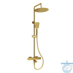 Душевая система Wasserkraft 250 1 режим A199.259.201.BG Thermo (золото матовое)