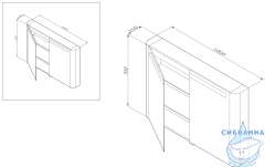 Зеркало-шкаф AM.PM Sensation 100 голубой
