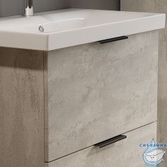 Тумба Viant Берлин 60 с раковиной Moduo 60 цемент