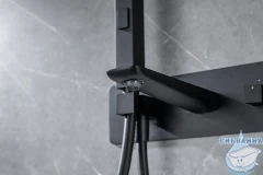 Встраиваемый смеситель для ванны Allen Brau Infinity 265448 (черный матовый)