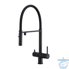 Смеситель кухни Gappo G4397-86 (черный матовый)