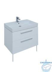 Тумба под раковину Aquanet Nova 75 242262 белый глянец