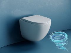 Унитаз подвесной безободковый Ceramicanova Vogue Rimless CN4008T с сиденьем быстросъемным Soft Close (микролифт)