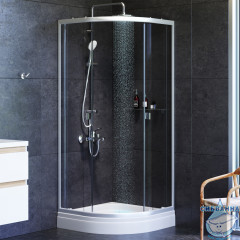 Душевое ограждение AM.PM X-Joy Twin Slide 80х80W88G-205-080MT64 профиль хром, стекло прозрачное (без поддона)