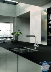 Смеситель для кухни Kludi L Steel 45851F877 (нержавеющая сталь)