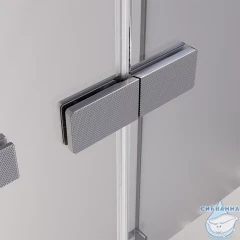 Душевое ограждение Veconi Алассио 140x100 профиль графит, стекло прозрачное AL-SP-140100-00-GR-C4 (без поддона)