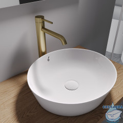 Смеситель для раковины Oliveeka Y-Line OL-88239017-BG (золото матовое)